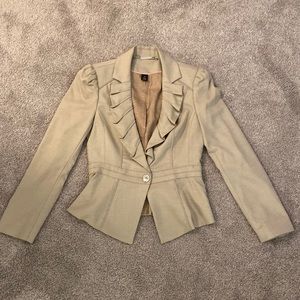White House Black Market Tan Blazer - Size 0